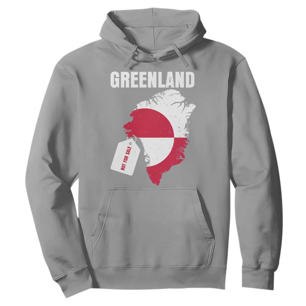 Greenland Not For Sale Patriotic Hoodie Grunge Flag and Price Tag Protest TS02 Sport Gray Print Your Wear