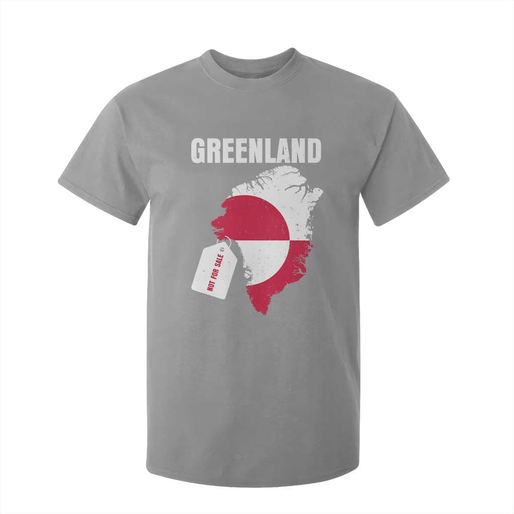 Greenland Not For Sale Patriotic T Shirt For Kid Grunge Flag and Price Tag Protest TS02 Sport Gray Print Your Wear