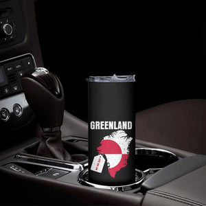 Greenland Not For Sale Patriotic Skinny Tumbler Grunge Flag and Price Tag Protest TS02 Print Your Wear