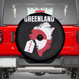 Greenland Not For Sale Patriotic Spare Tire Cover Grunge Flag and Price Tag Protest TS02 Black Print Your Wear