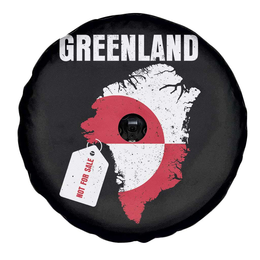 Greenland Not For Sale Patriotic Spare Tire Cover Grunge Flag and Price Tag Protest TS02 Print Your Wear
