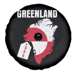Greenland Not For Sale Patriotic Spare Tire Cover Grunge Flag and Price Tag Protest TS02 Print Your Wear