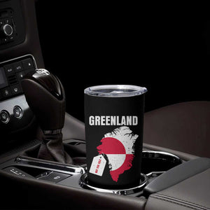 Greenland Not For Sale Patriotic Tumbler Cup Grunge Flag and Price Tag Protest TS02 Print Your Wear