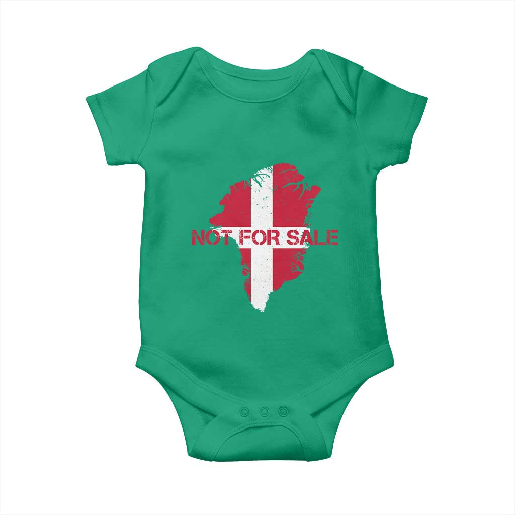 Denmark Stand With Greenland Not For Sale Baby Onesie Danish Flag Unity Support Protest TS02 Irish Green Print Your Wear