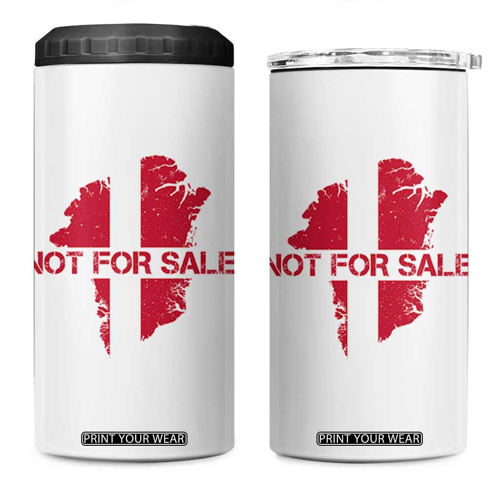 Denmark Stand With Greenland Not For Sale 4 in 1 Can Cooler Tumbler Danish Flag Unity Support Protest TS02 One Size: 16 oz White Print Your Wear