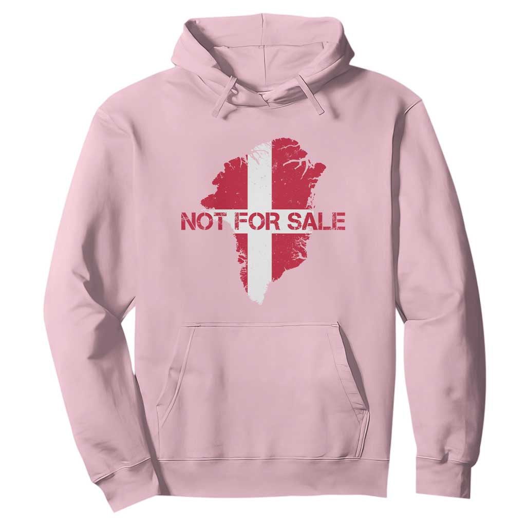 Denmark Stand With Greenland Not For Sale Hoodie Danish Flag Unity Support Protest TS02 Light Pink Print Your Wear