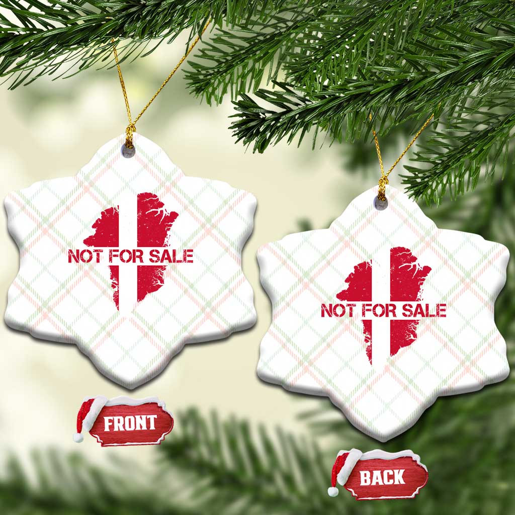 Denmark Stand With Greenland Not For Sale Ceramic Ornament Danish Flag Unity Support Protest TS02 Print Your Wear