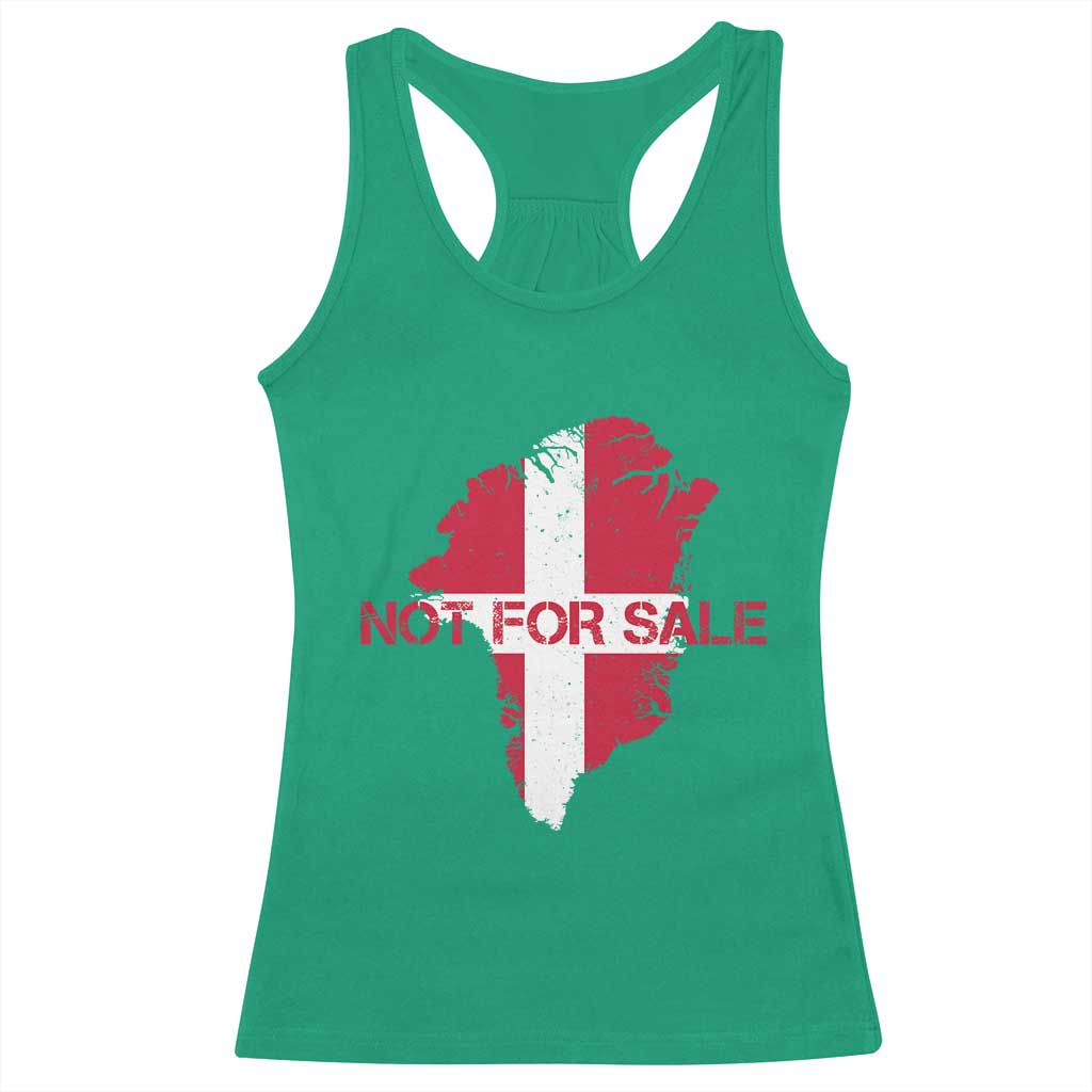 Denmark Stand With Greenland Not For Sale Racerback Tank Top Danish Flag Unity Support Protest TS02 Irish Green Print Your Wear