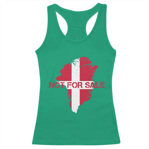 Denmark Stand With Greenland Not For Sale Racerback Tank Top Danish Flag Unity Support Protest TS02 Irish Green Print Your Wear