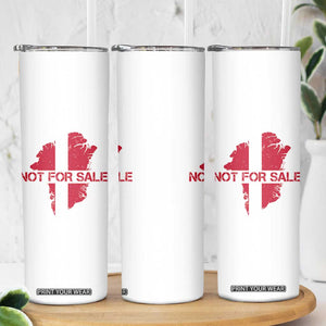Denmark Stand With Greenland Not For Sale Skinny Tumbler Danish Flag Unity Support Protest TS02 Print Your Wear