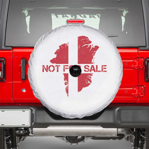 Denmark Stand With Greenland Not For Sale Spare Tire Cover Danish Flag Unity Support Protest TS02 White Print Your Wear