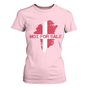 Denmark Stand With Greenland Not For Sale T Shirt For Women Danish Flag Unity Support Protest TS02 Light Pink Print Your Wear