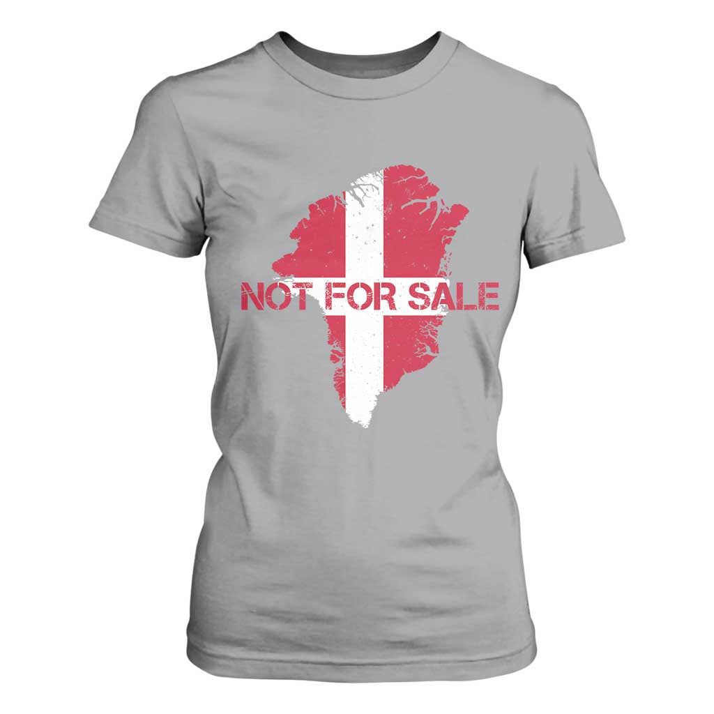 Denmark Stand With Greenland Not For Sale T Shirt For Women Danish Flag Unity Support Protest TS02 Sport Gray Print Your Wear
