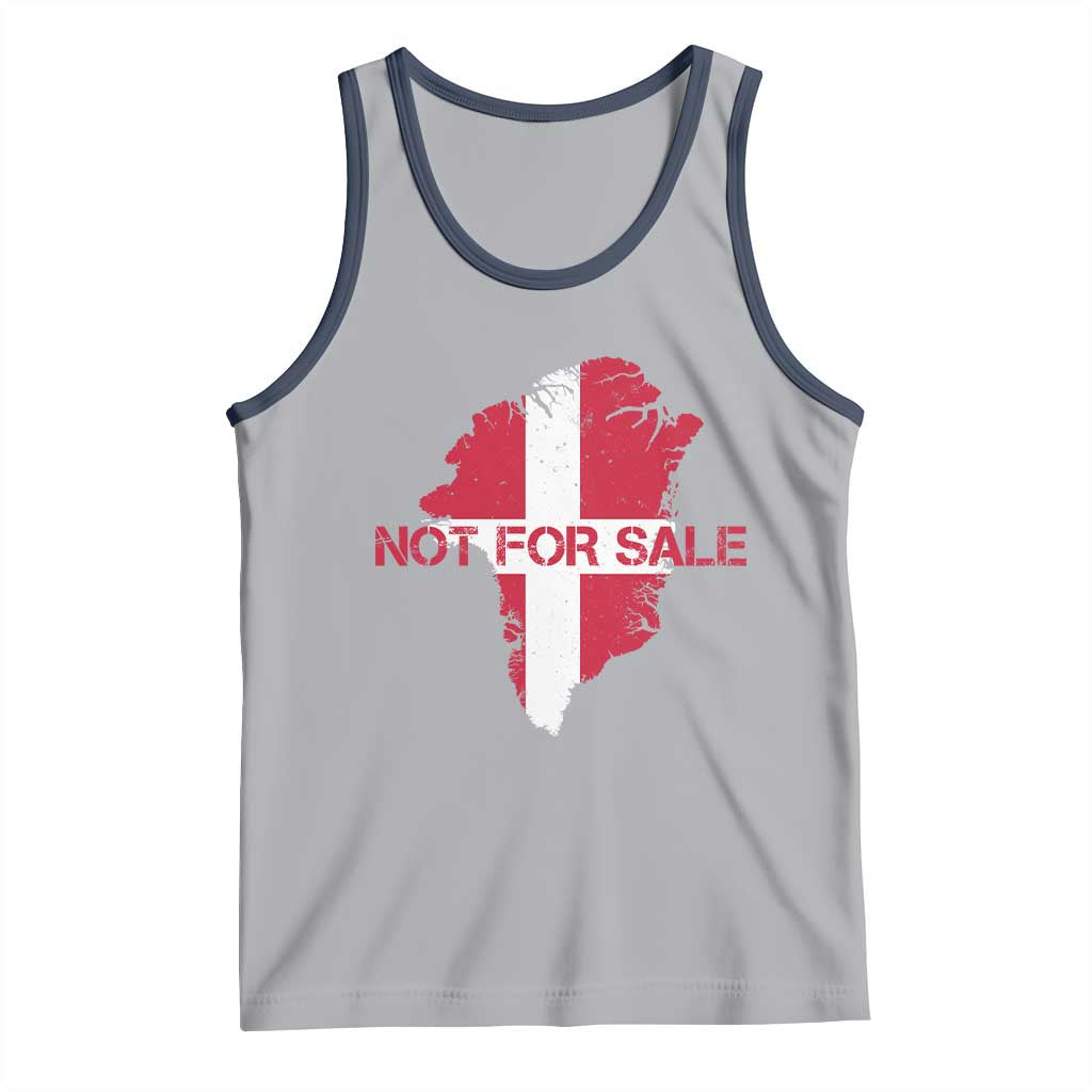 Denmark Stand With Greenland Not For Sale Tank Top Danish Flag Unity Support Protest TS02 Athletic Heather Navy Print Your Wear