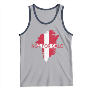Denmark Stand With Greenland Not For Sale Tank Top Danish Flag Unity Support Protest TS02 Athletic Heather Navy Print Your Wear