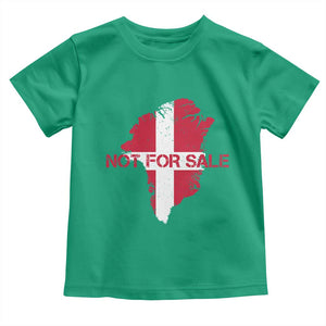 Denmark Stand With Greenland Not For Sale Toddler T Shirt Danish Flag Unity Support Protest TS02 Irish Green Print Your Wear