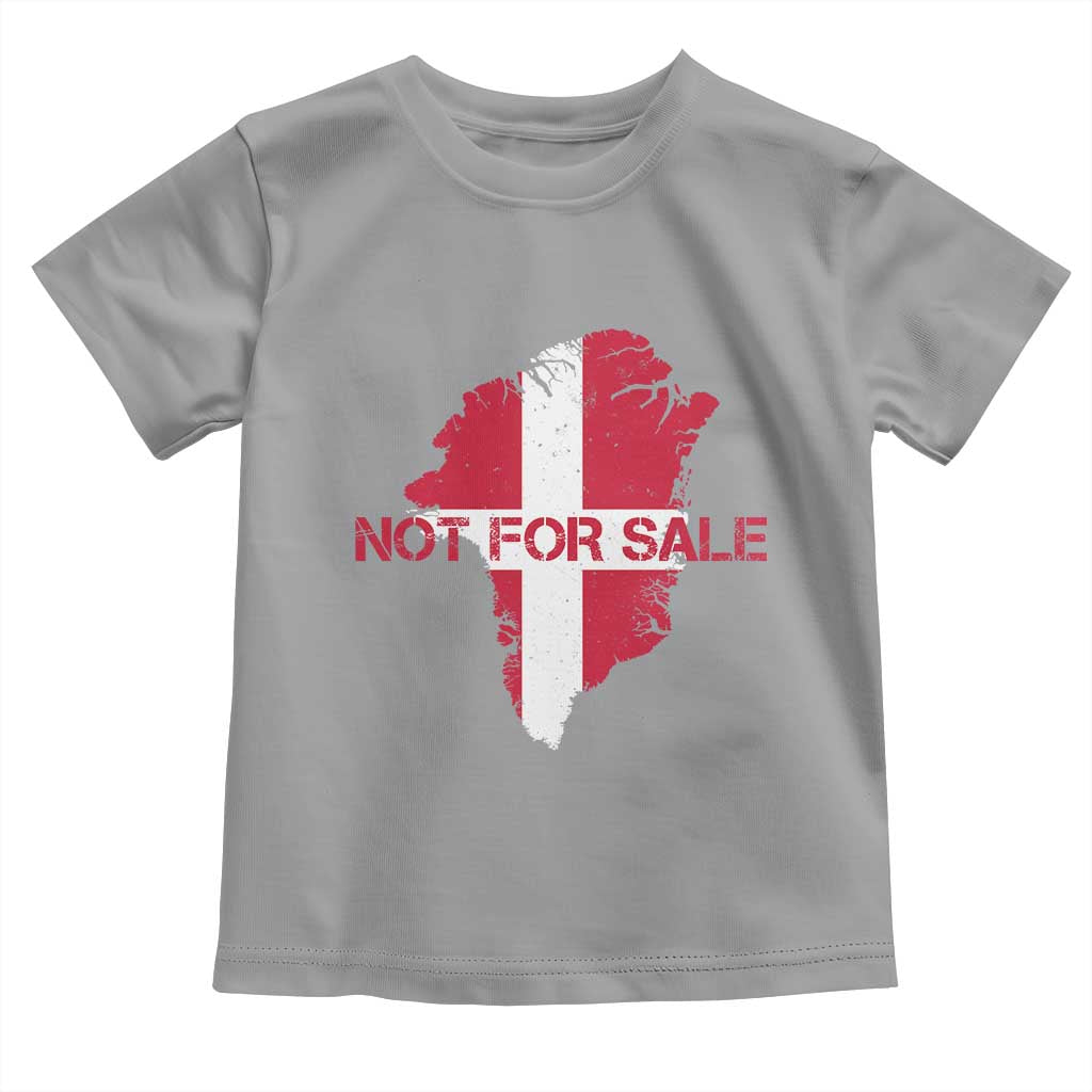 Denmark Stand With Greenland Not For Sale Toddler T Shirt Danish Flag Unity Support Protest TS02 Sport Gray Print Your Wear
