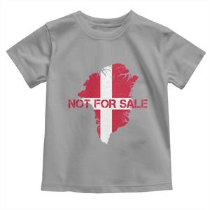 Denmark Stand With Greenland Not For Sale Toddler T Shirt Danish Flag Unity Support Protest TS02 Sport Gray Print Your Wear