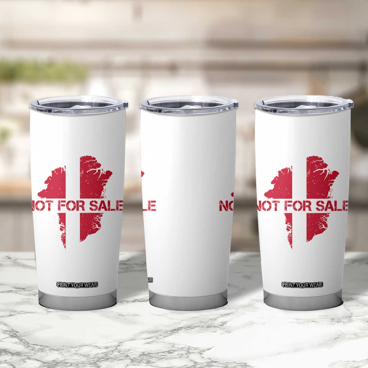 Denmark Stand With Greenland Not For Sale Tumbler Cup Danish Flag Unity Support Protest TS02 Print Your Wear