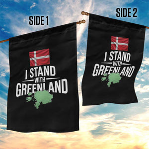 Denmark I Stand With Greenland Garden Flag Danish Flag and Map Unity Support Protest TS02 Print Your Wear