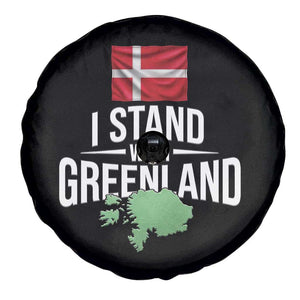 Denmark I Stand With Greenland Spare Tire Cover Danish Flag and Map Unity Support Protest TS02 Print Your Wear