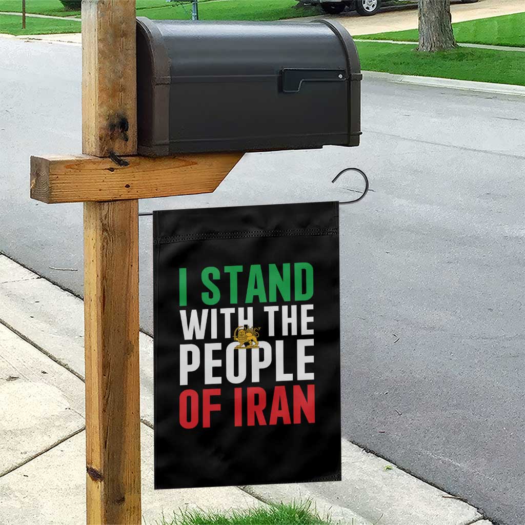 I Stand With The People of Iran Garden Flag Iranian Revolution Freedom Supporter TS02 Print Your Wear
