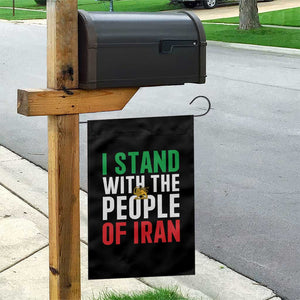 I Stand With The People of Iran Garden Flag Iranian Revolution Freedom Supporter TS02 Print Your Wear