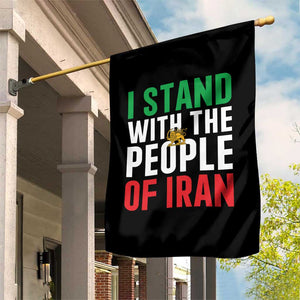 I Stand With The People of Iran Garden Flag Iranian Revolution Freedom Supporter TS02 Print Your Wear