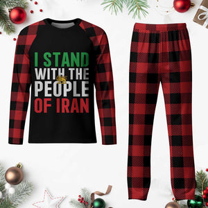 I Stand With The People of Iran Plaid Pajama Set Iranian Revolution Freedom Supporter TS02 Buffalo Plaid Print Your Wear
