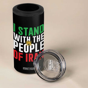 I Stand With The People of Iran 4 in 1 Can Cooler Tumbler Iranian Revolution Freedom Supporter TS02 Print Your Wear