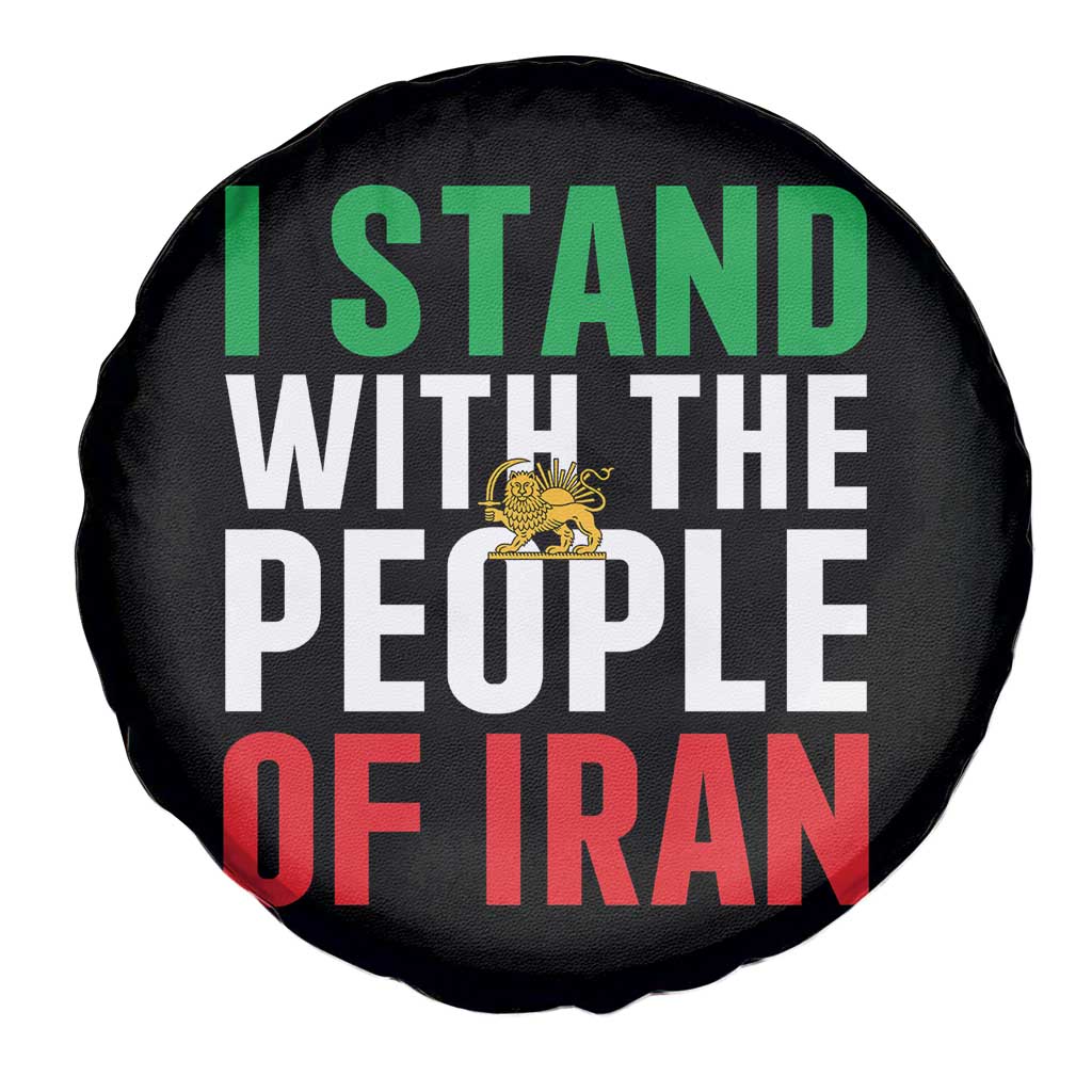 I Stand With The People of Iran Spare Tire Cover Iranian Revolution Freedom Supporter TS02 Print Your Wear