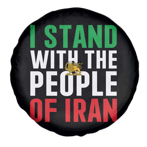 I Stand With The People of Iran Spare Tire Cover Iranian Revolution Freedom Supporter TS02 Print Your Wear