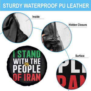I Stand With The People of Iran Spare Tire Cover Iranian Revolution Freedom Supporter TS02 Print Your Wear