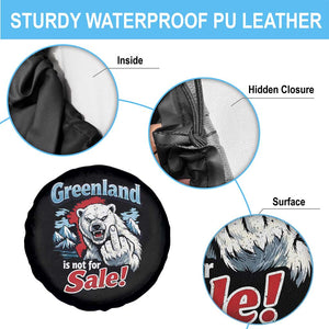Greenland Is Not For Sale Protest Spare Tire Cover Aggressive Polar Bear with Middle Finger Graphic TS02 Print Your Wear