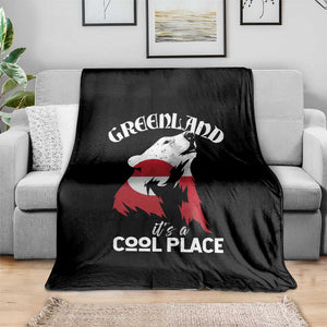 Polar Bear Greenland Flag Graphic Throw Blanket It's a Cool Place Arctic Circle TS02 Print Your Wear