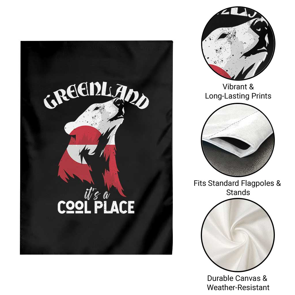 Polar Bear Greenland Flag Graphic Garden Flag It's a Cool Place Arctic Circle TS02 Print Your Wear
