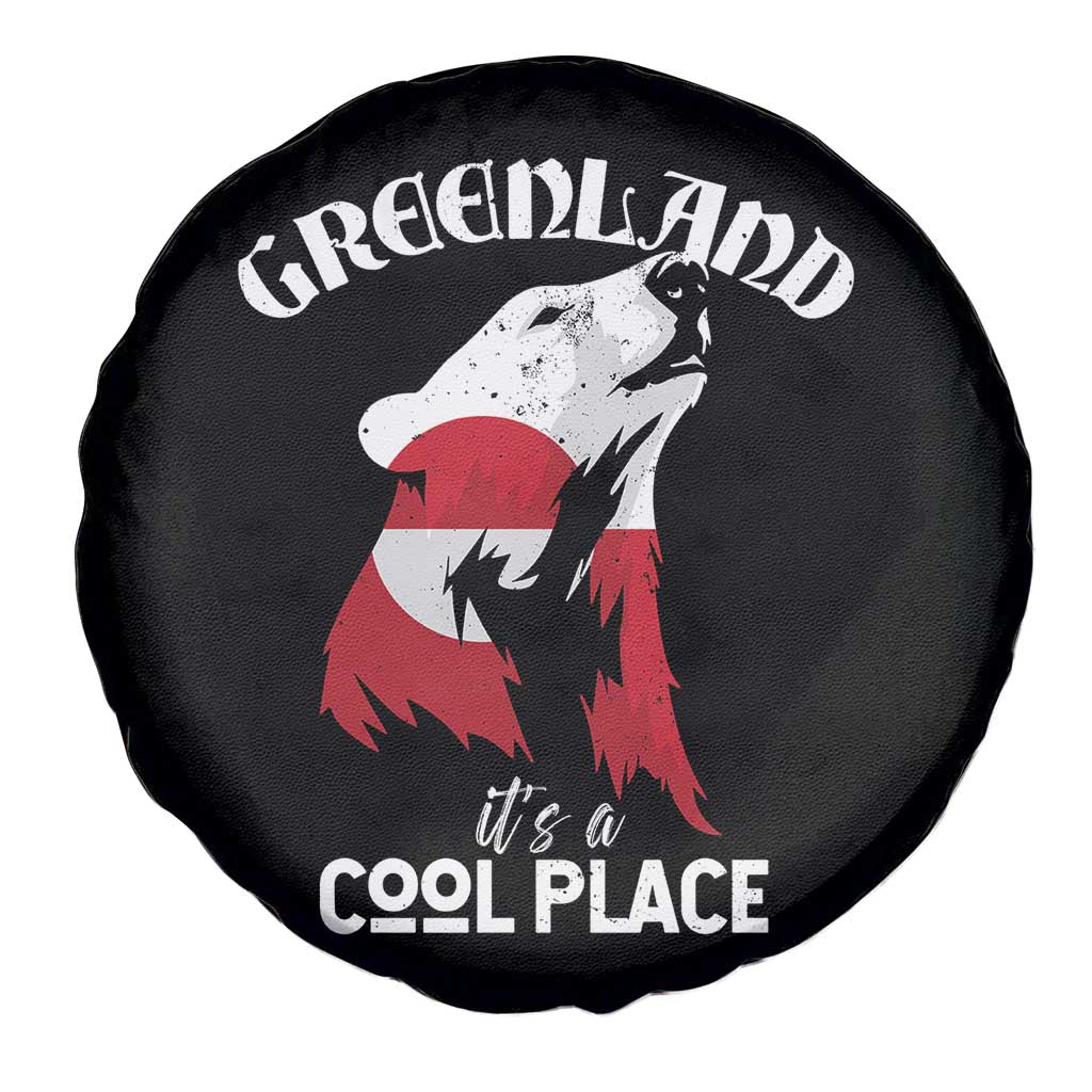 Polar Bear Greenland Flag Graphic Spare Tire Cover It's a Cool Place Arctic Circle TS02 Print Your Wear