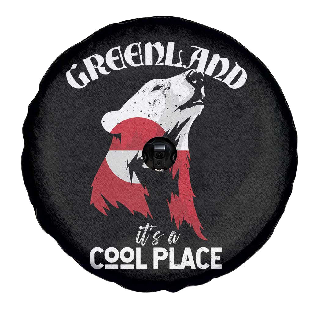 Polar Bear Greenland Flag Graphic Spare Tire Cover It's a Cool Place Arctic Circle TS02 Print Your Wear