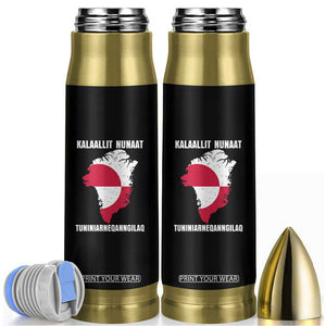Kalaallit Nunaat Tuniniagaanngilaq Greenlandic Bullet Tumbler Greenland Is Not For Sale Patriotic Grunge Flag TS02 Black Print Your Wear