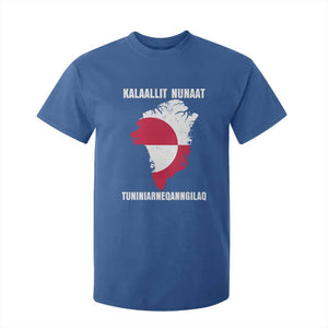 Kalaallit Nunaat Tuniniagaanngilaq Greenlandic T Shirt For Kid Greenland Is Not For Sale Patriotic Grunge Flag TS02 Royal Blue Print Your Wear