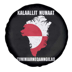 Kalaallit Nunaat Tuniniagaanngilaq Greenlandic Spare Tire Cover Greenland Is Not For Sale Patriotic Grunge Flag TS02 Print Your Wear