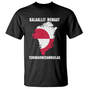 Kalaallit Nunaat Tuniniagaanngilaq Greenlandic T Shirt Greenland Is Not For Sale Patriotic Grunge Flag TS02 Black Print Your Wear