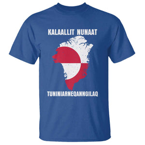 Kalaallit Nunaat Tuniniagaanngilaq Greenlandic T Shirt Greenland Is Not For Sale Patriotic Grunge Flag TS02 Royal Blue Print Your Wear
