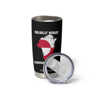Kalaallit Nunaat Tuniniagaanngilaq Greenlandic Tumbler Cup Greenland Is Not For Sale Patriotic Grunge Flag TS02 Print Your Wear