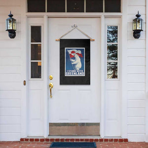 I Stand With Greenland Polar Bear Resist Garden Flag Vintage Patriotic Propaganda Sovereignty Protest TS02 Print Your Wear