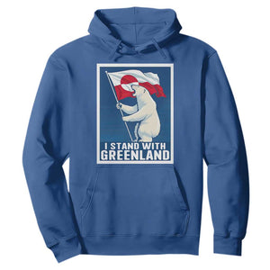 I Stand With Greenland Polar Bear Resist Hoodie Vintage Patriotic Propaganda Sovereignty Protest TS02 Royal Blue Print Your Wear