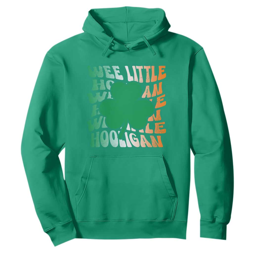 Funny St. Patricks Day Hoodie Wee Little Hooligan Funny Leprechaun Kids Boys Girls TS02 Irish Green Printyourwear