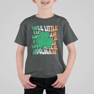Funny St. Patricks Day T Shirt For Kid Wee Little Hooligan Funny Leprechaun Kids Boys Girls TS02 Dark Heather Printyourwear
