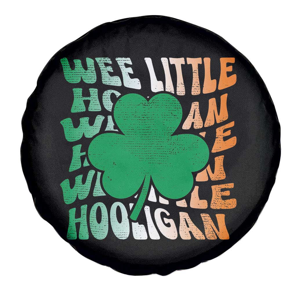 Funny St Patricks Day Spare Tire Cover Wee Little Hooligan Funny Leprechaun Kids Boys Girls TS02 Print Your Wear