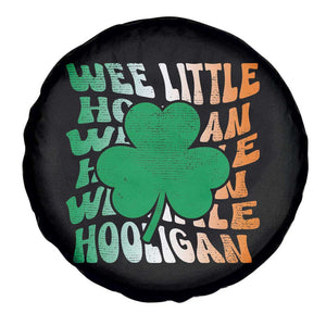 Funny St Patricks Day Spare Tire Cover Wee Little Hooligan Funny Leprechaun Kids Boys Girls TS02 Print Your Wear